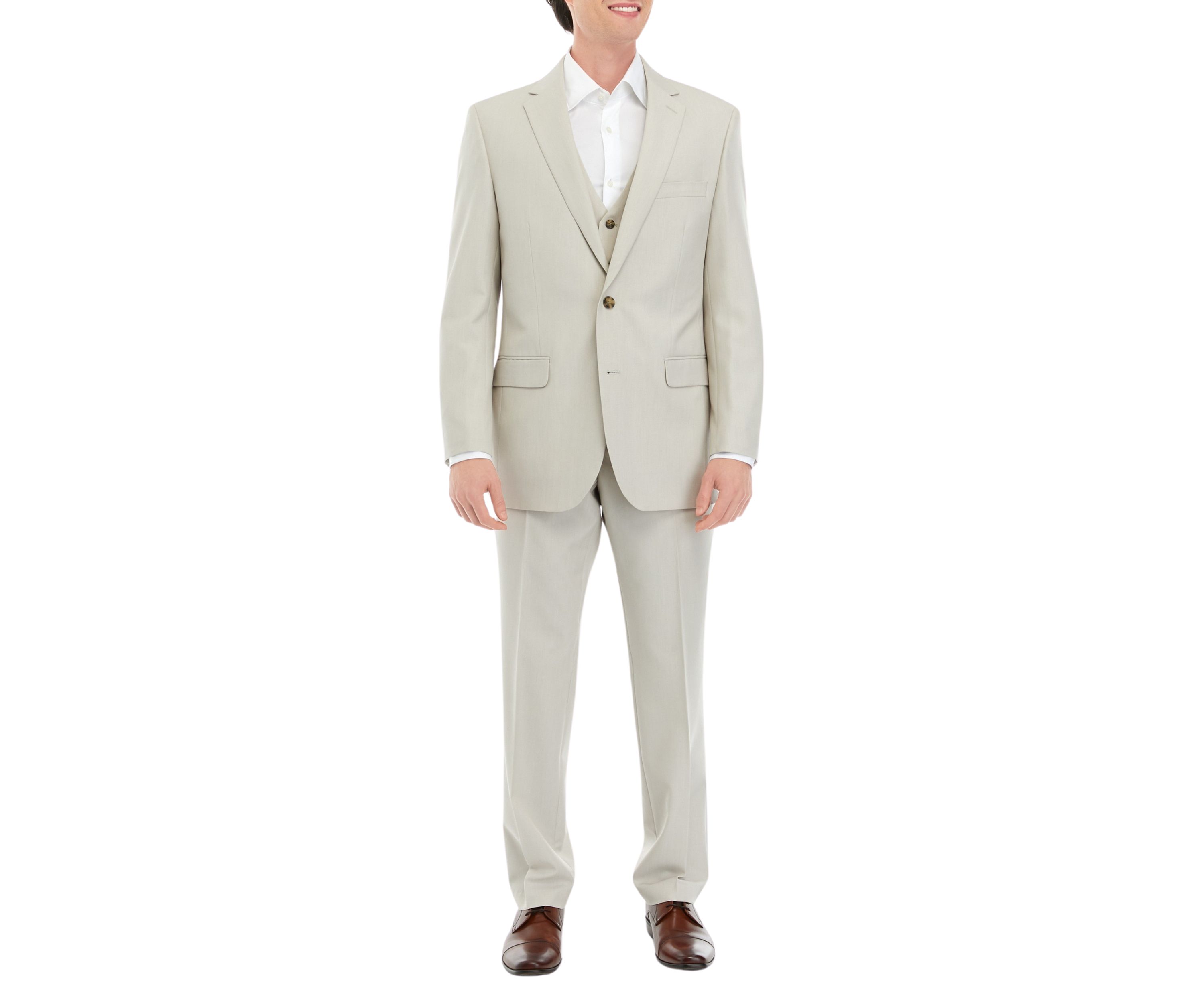 Tan Tonal Suit Pants