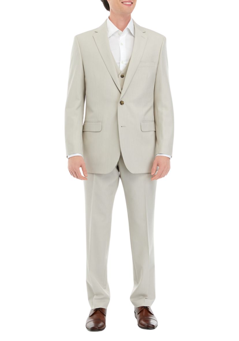 Tan Tonal Suit Pants