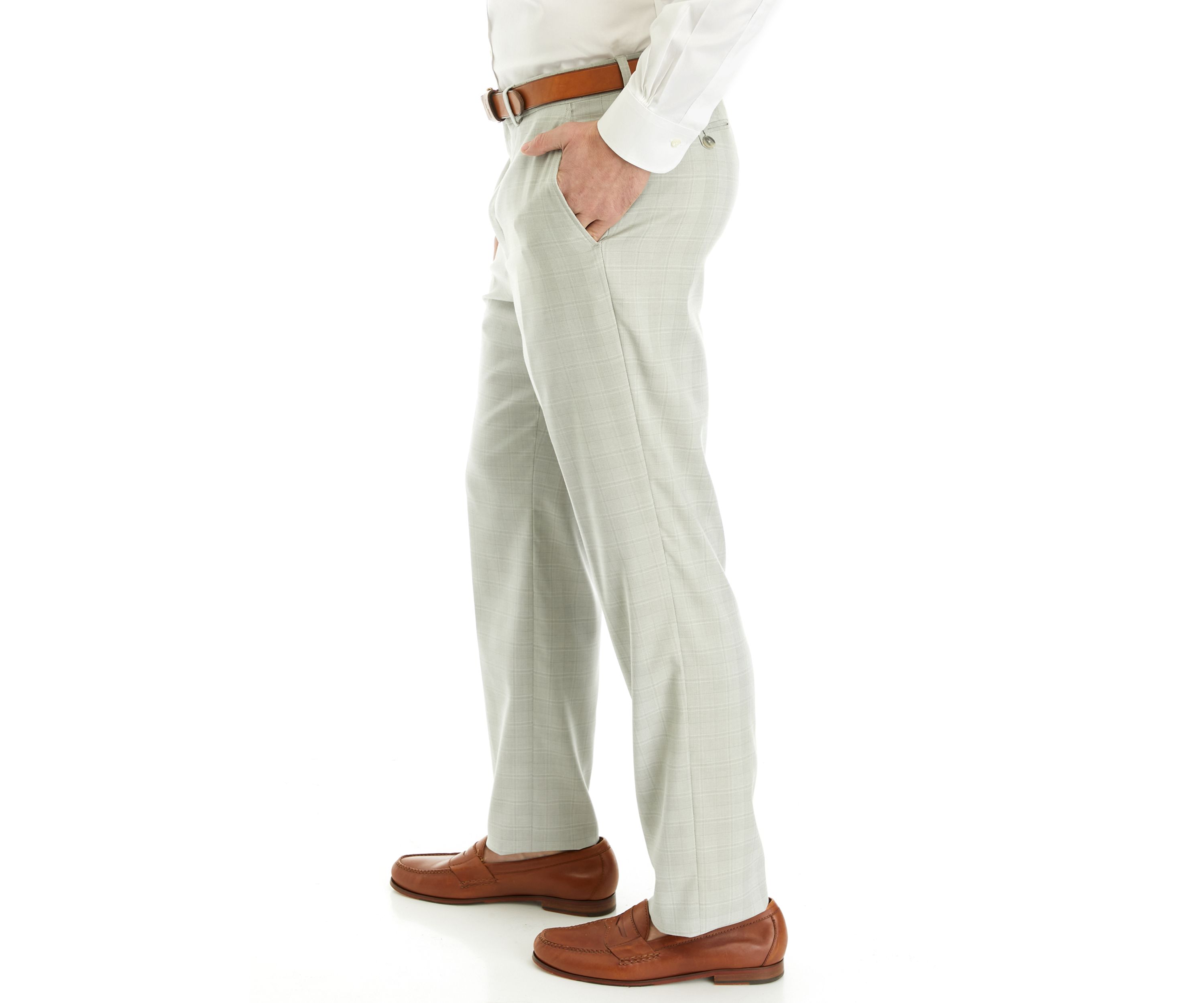 Tonal Plaid Separate Suit Pants