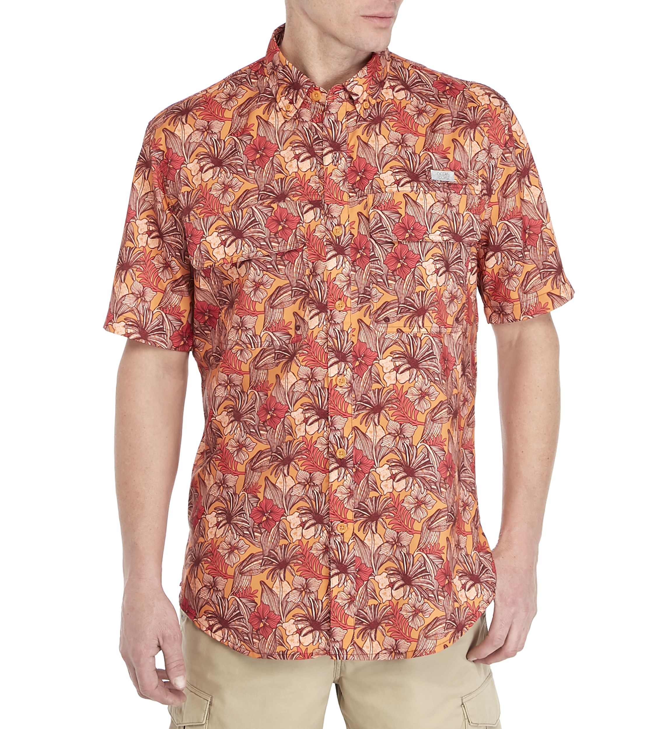 Printed Short Sleeve Fishing Shirt