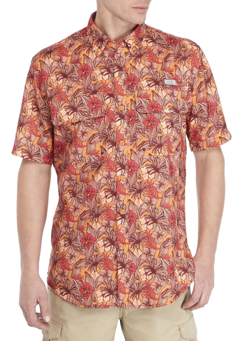 Printed Short Sleeve Fishing Shirt