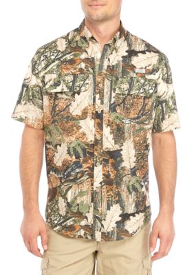 Chemise Homme Loco XL - Bleu/vert Camouflage - Manches Courtes - Occasion