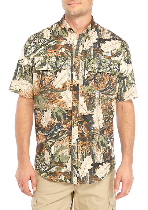 Ocean + Coast® Short Sleeve Camo Fishing Shirt | belk
