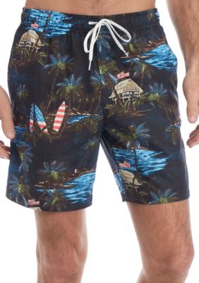 Ocean & Coast® Printed Swim Trunks | belk