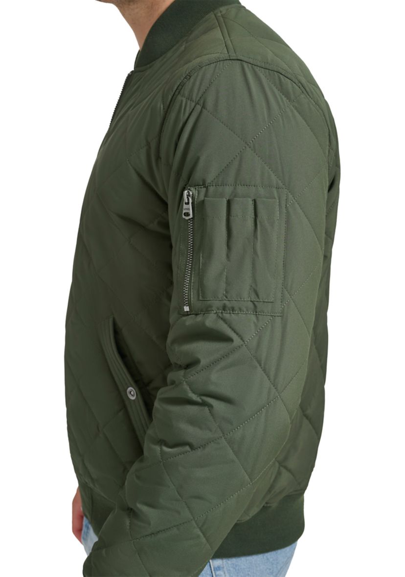 Mens Quilted Bomber Jacket 