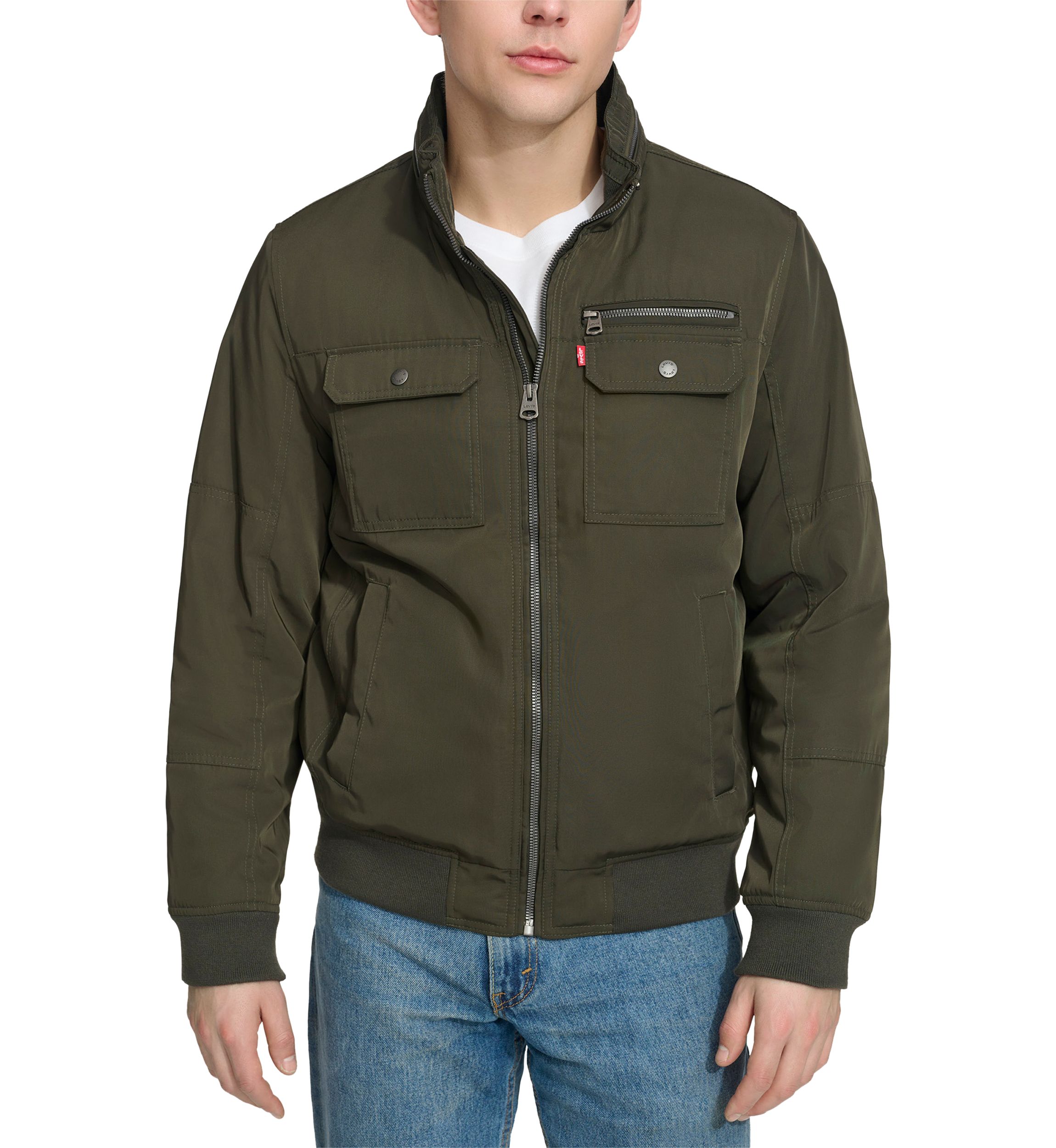 2 Chest Pocket Poly Twill Jacket 