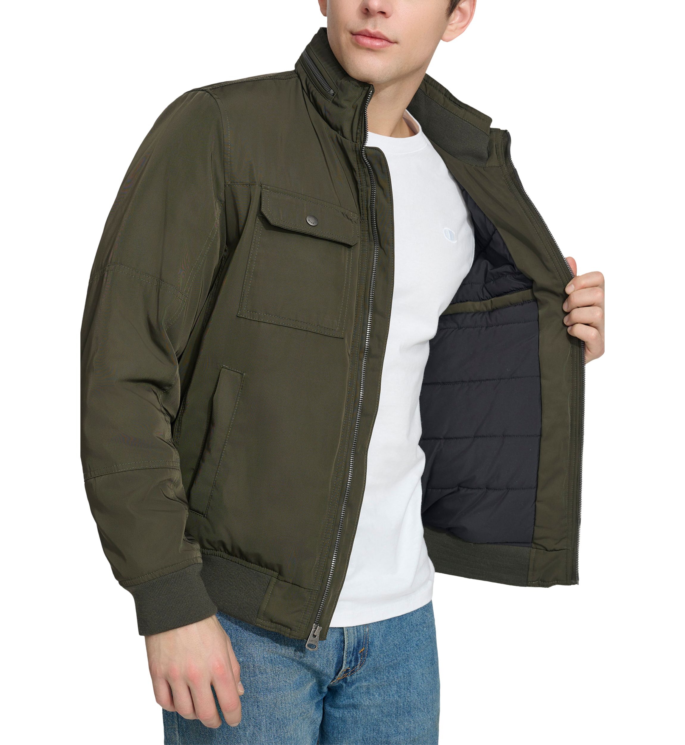 2 Chest Pocket Poly Twill Jacket 
