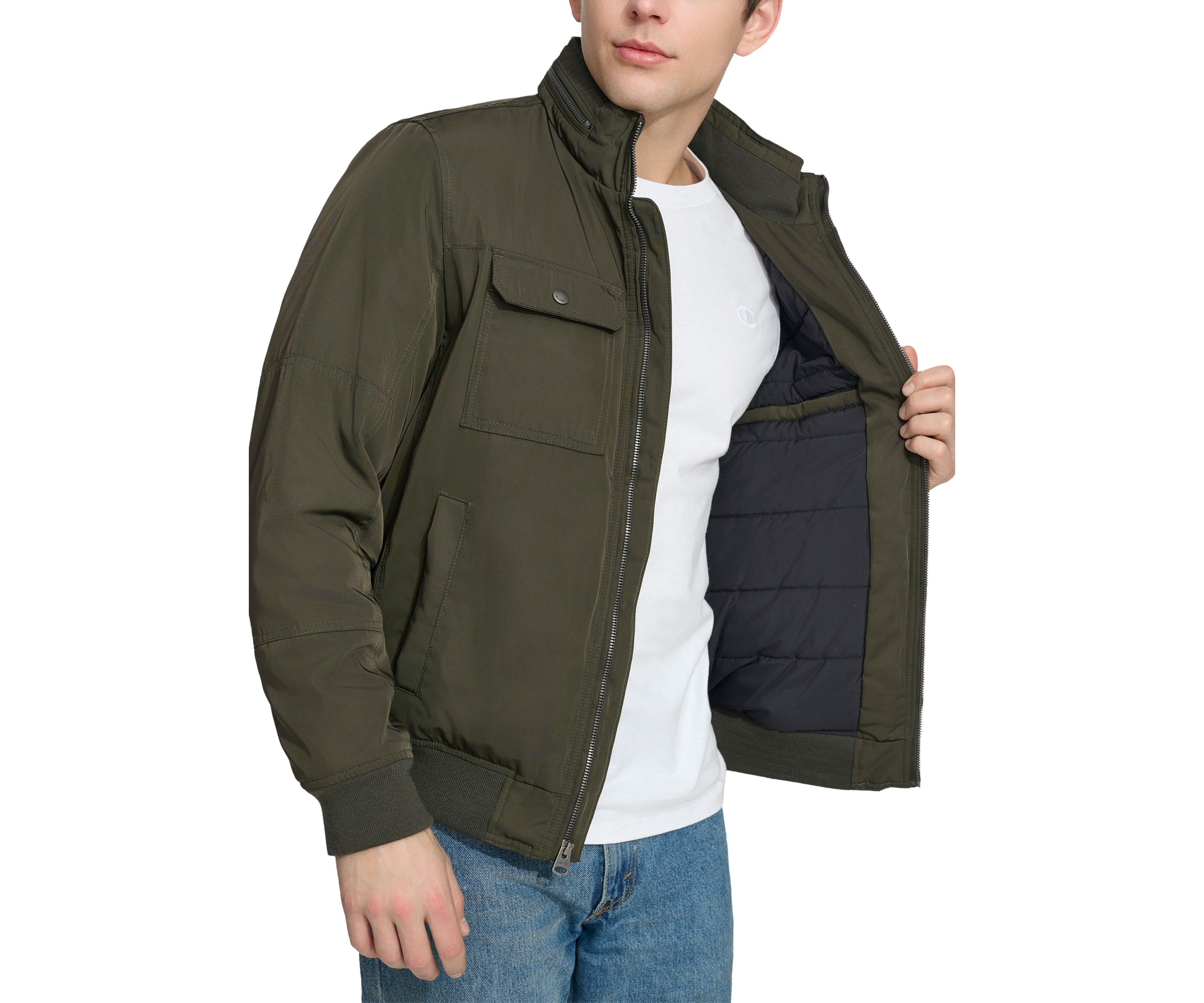 2 Chest Pocket Poly Twill Jacket 