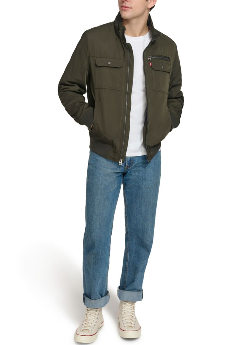 2 Chest Pocket Poly Twill Jacket 