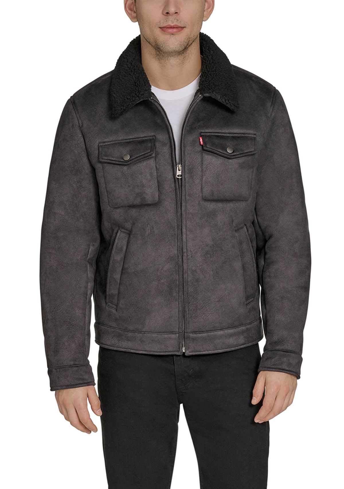 Faux Shearling Trucker Jacket 