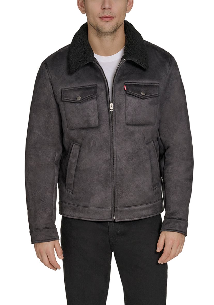 Faux Shearling Trucker Jacket 