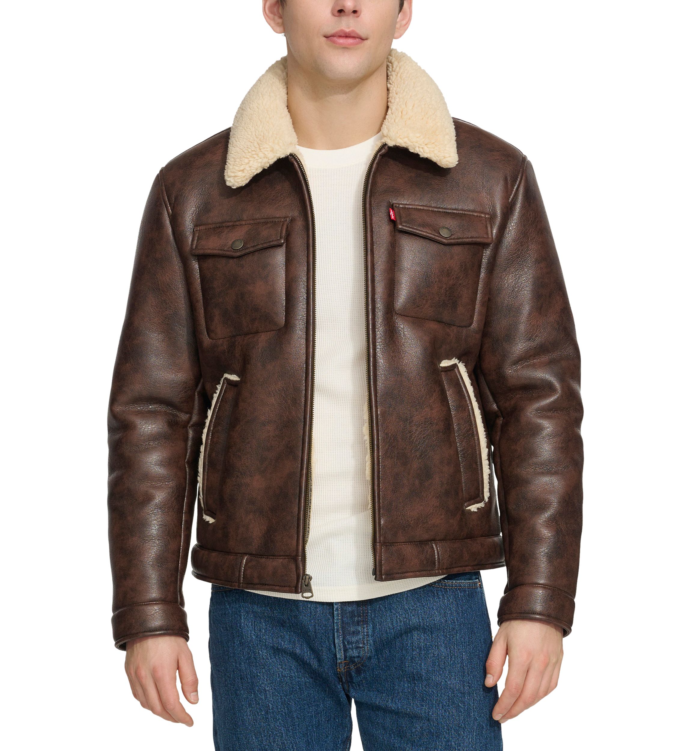 Faux Shearling Trucker Jacket 
