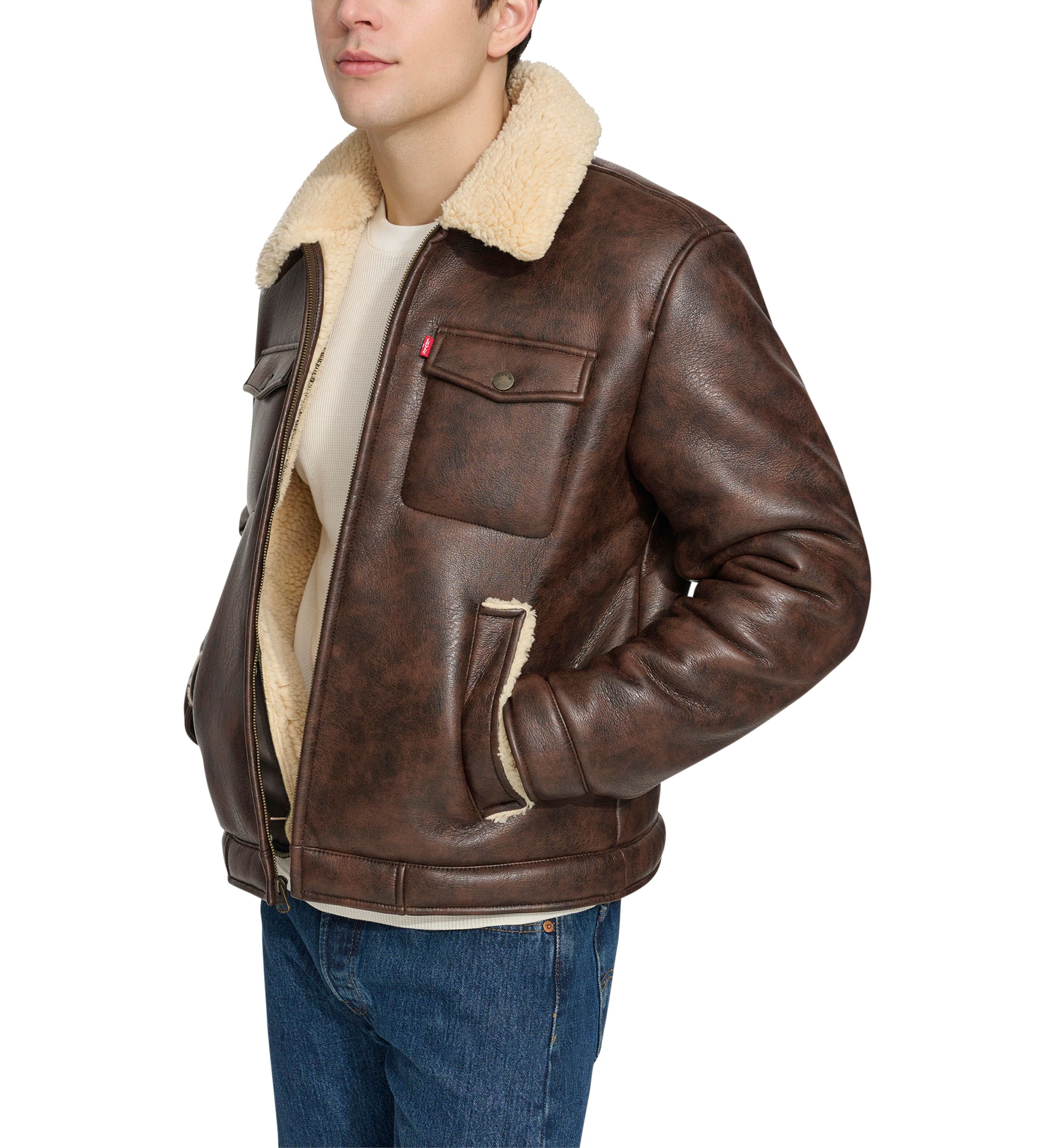 Faux Shearling Trucker Jacket 