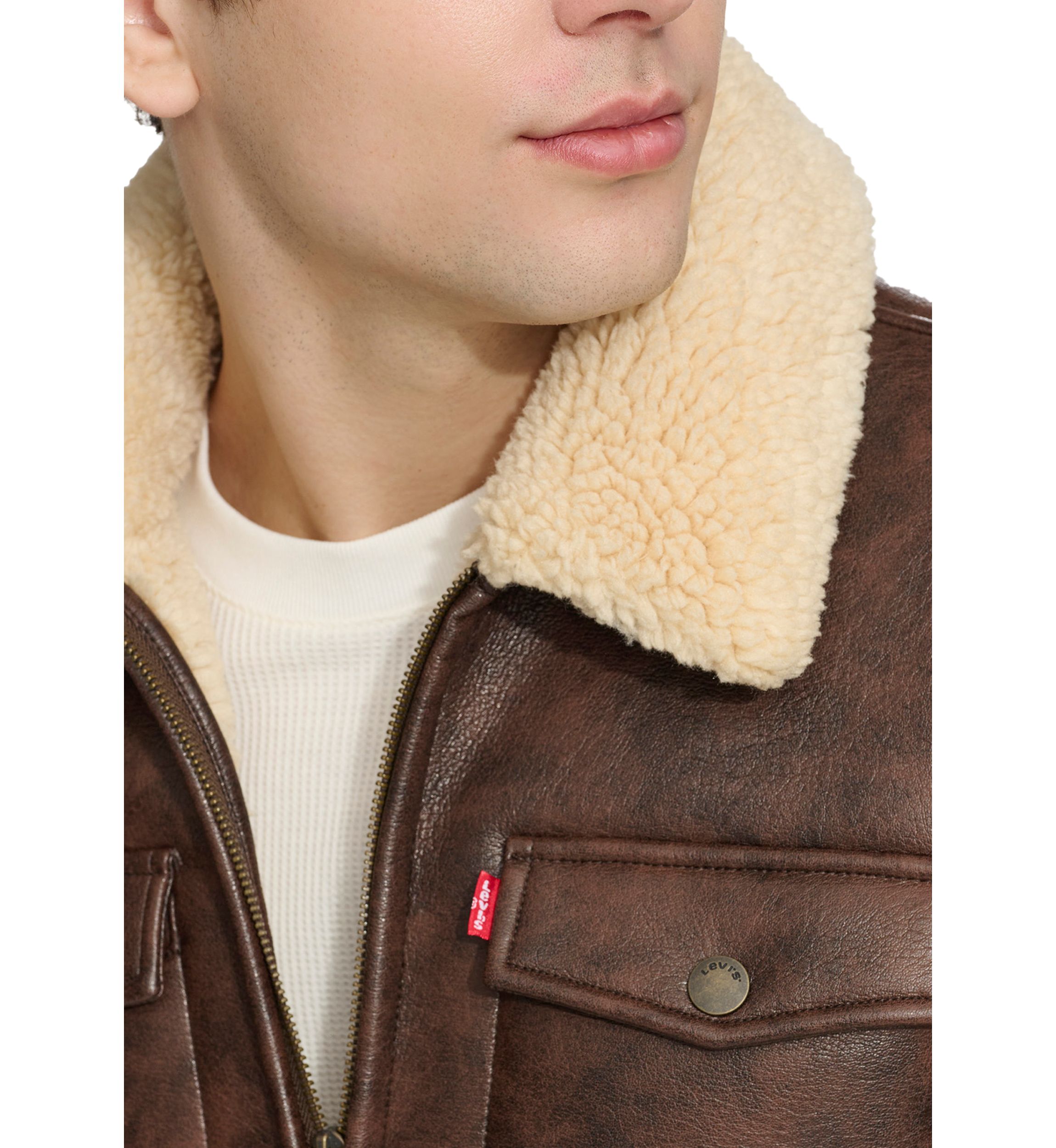 Faux Shearling Trucker Jacket 