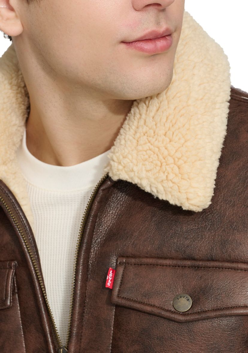 Faux Shearling Trucker Jacket 