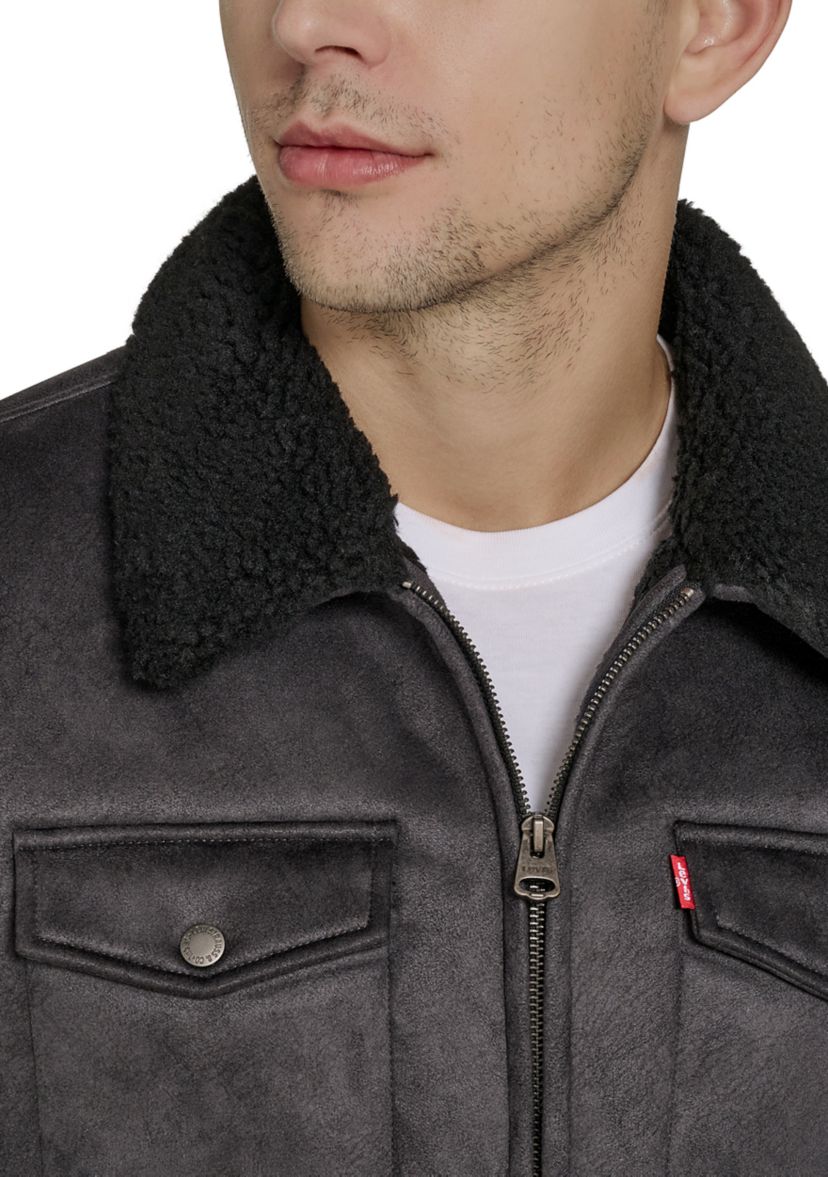 Faux Shearling Trucker Jacket 