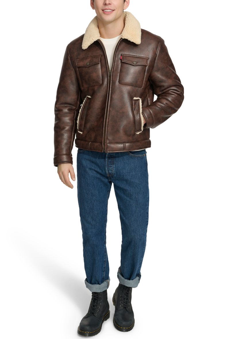 Faux Shearling Trucker Jacket 