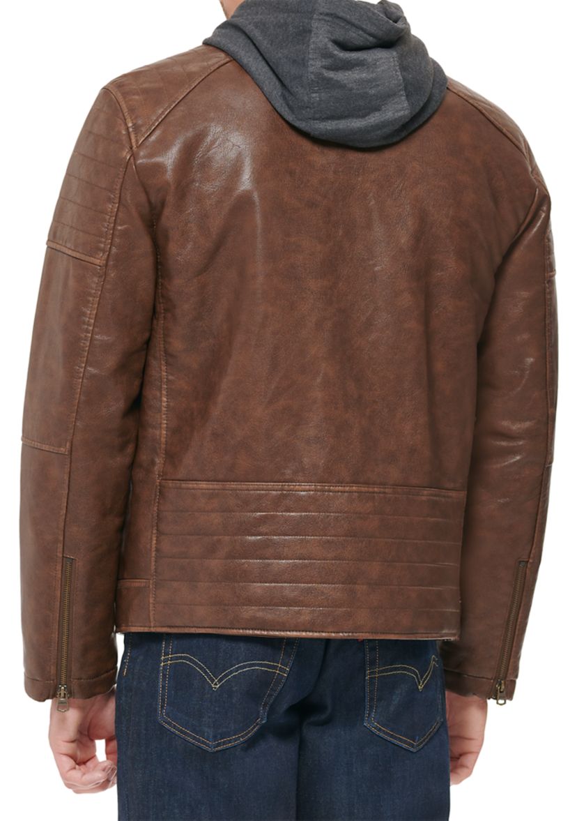 Mens Faux Leather Jacket