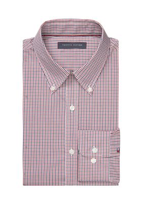 Tommy Hilfiger Th Flex Classic Fit Spread Collar Stripe Dress Shirt, Men's  Shirts