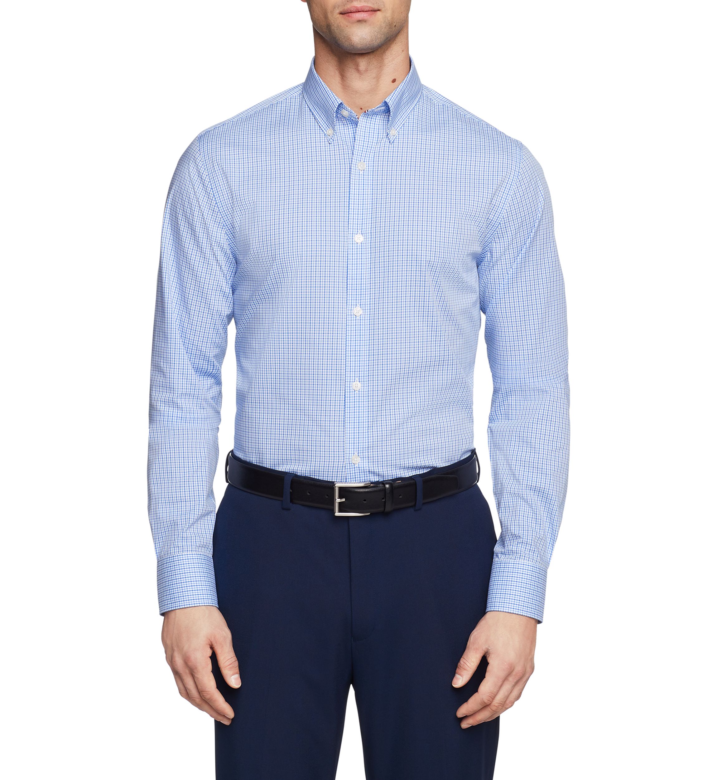 Mens TH Flex Slim Fit Twill Dress Shirt