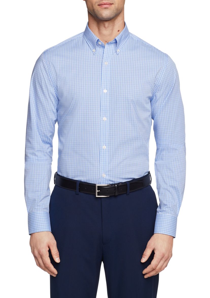 Mens TH Flex Slim Fit Twill Dress Shirt