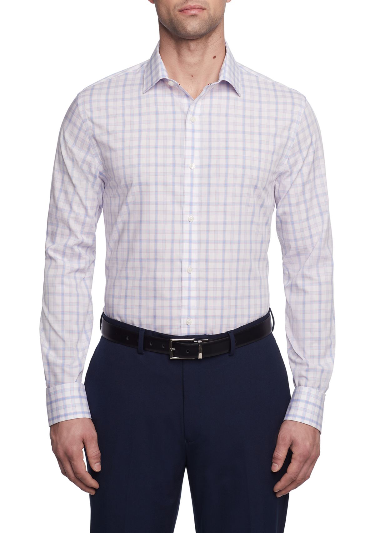 Mens TH Flex Slim Fit Twill Dress Shirt