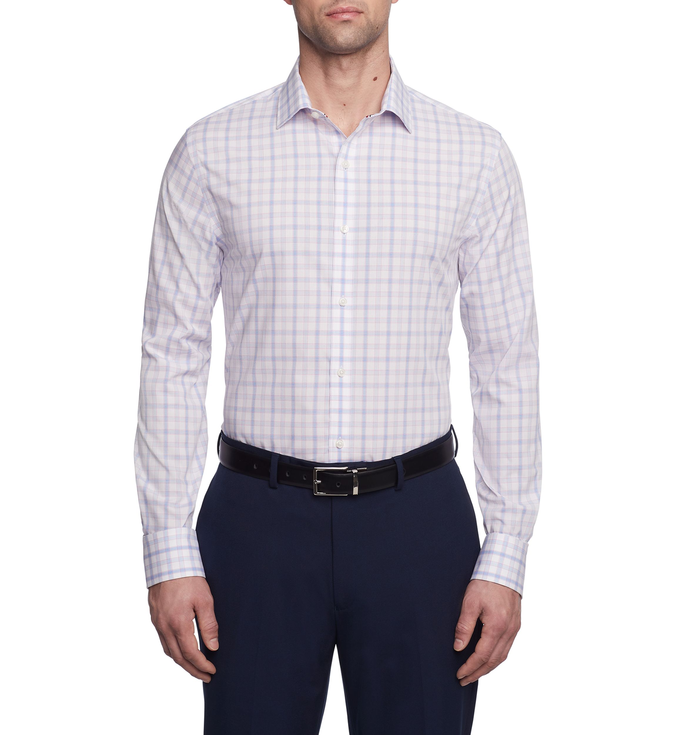 Mens TH Flex Slim Fit Twill Dress Shirt