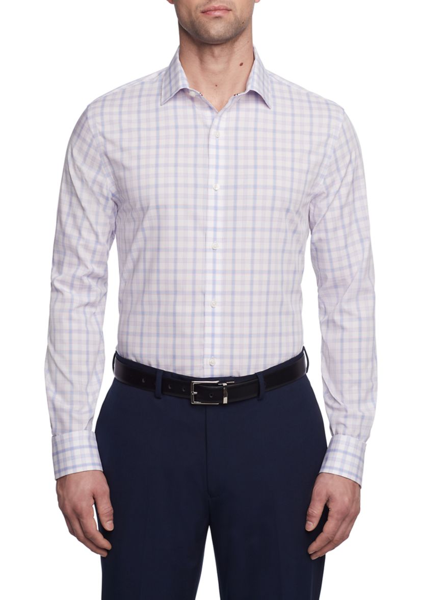 Mens TH Flex Slim Fit Twill Dress Shirt