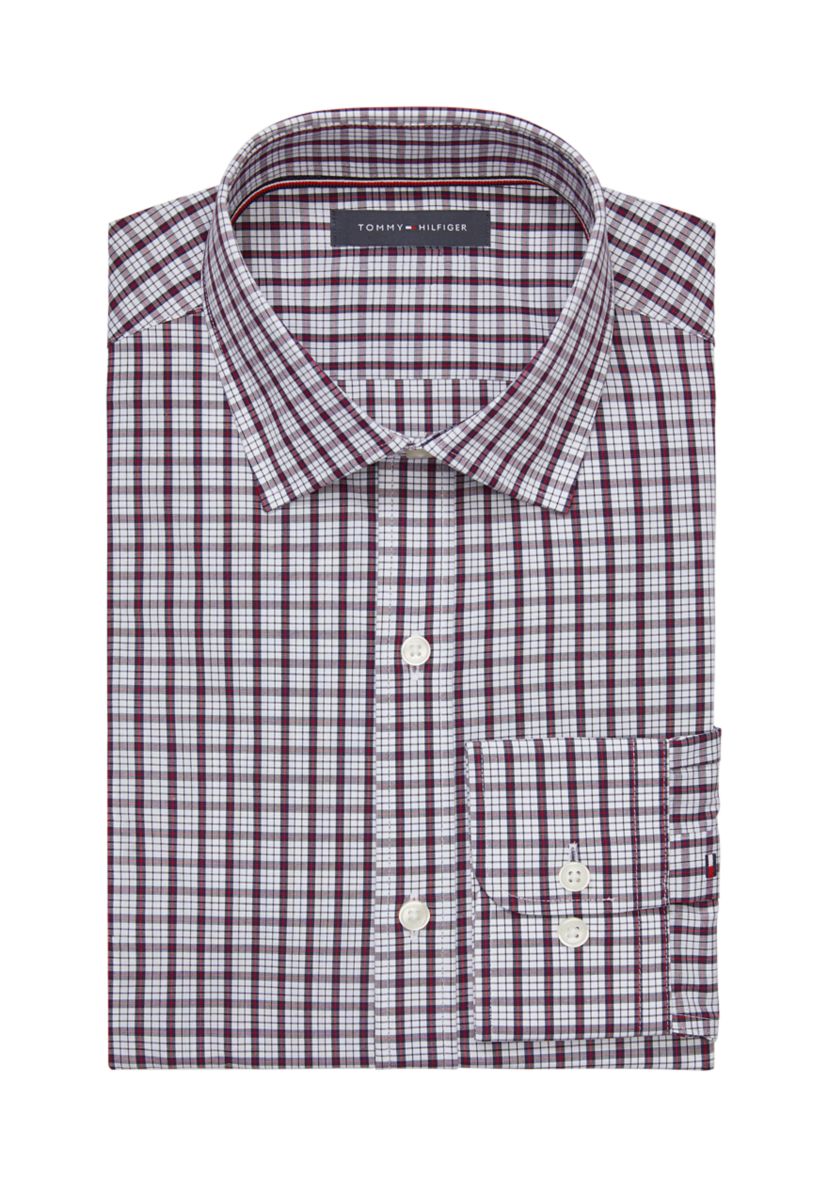 Long Sleeve Slim Check Shirt