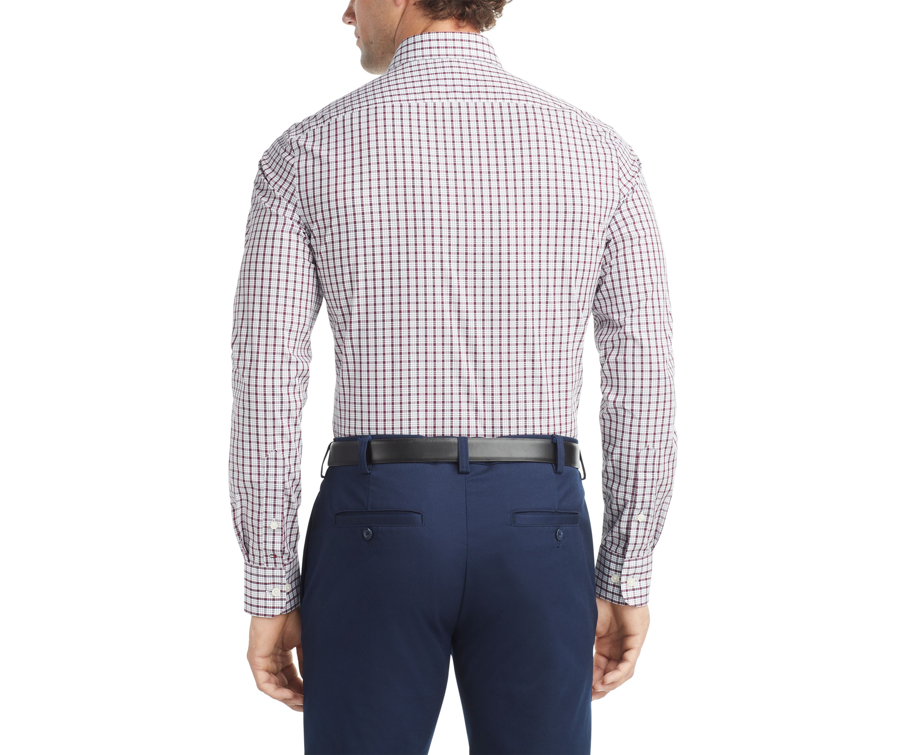 Long Sleeve Slim Check Shirt