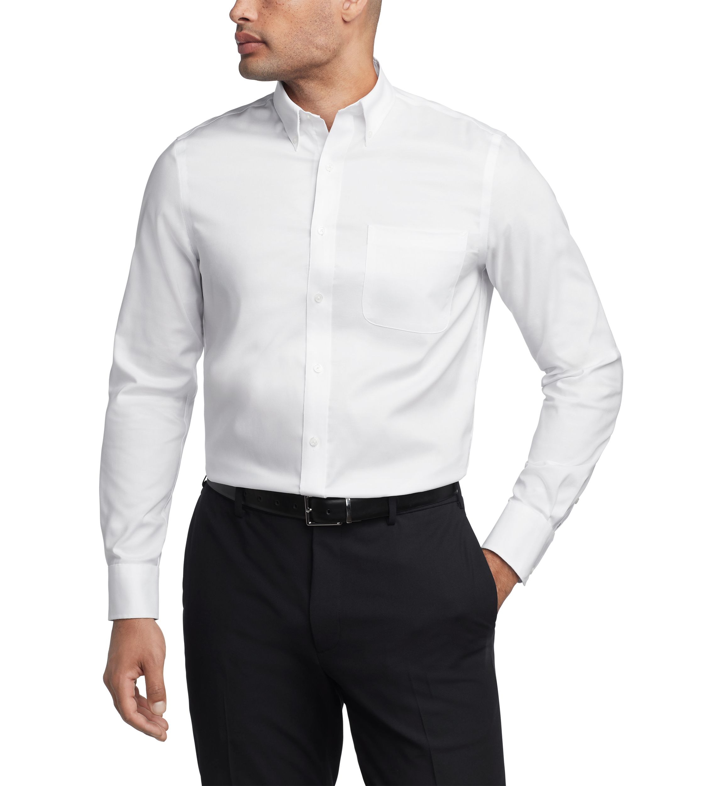Mens TH Flex Regular Fit Pinpoint Dress Shirt