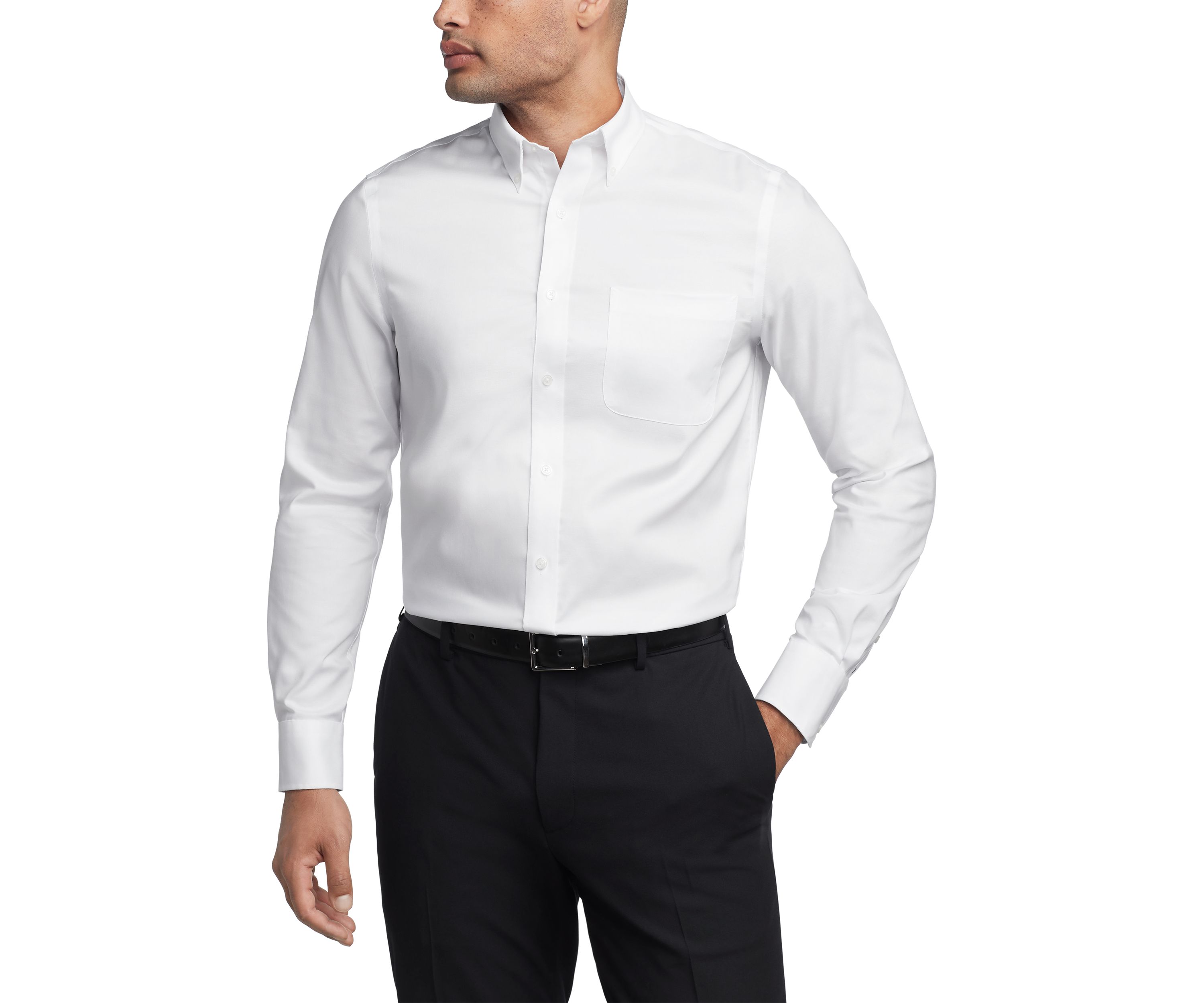 Mens TH Flex Regular Fit Pinpoint Dress Shirt
