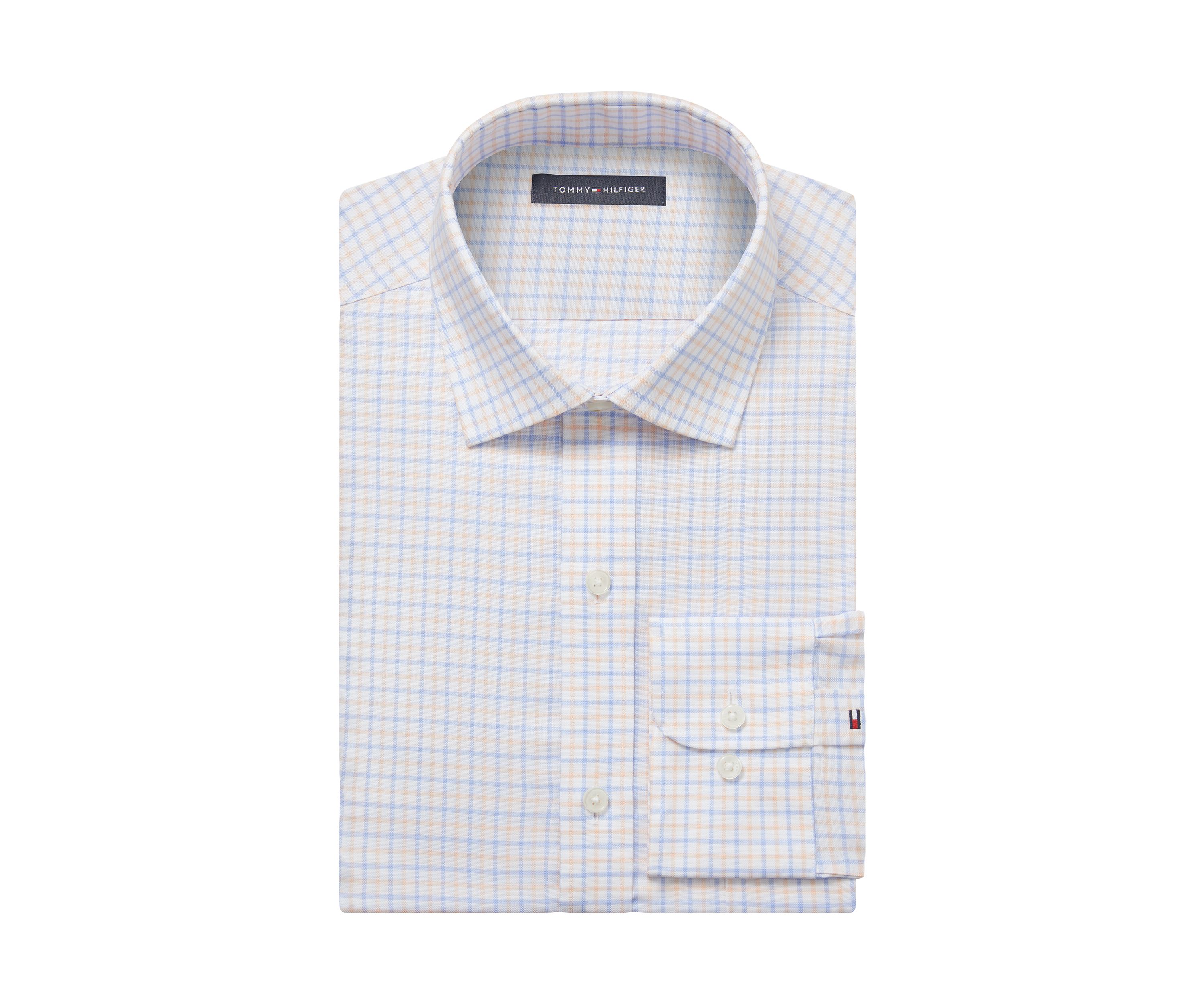 Mens TH Flex Regular Fit Pinpoint Dress Shirt