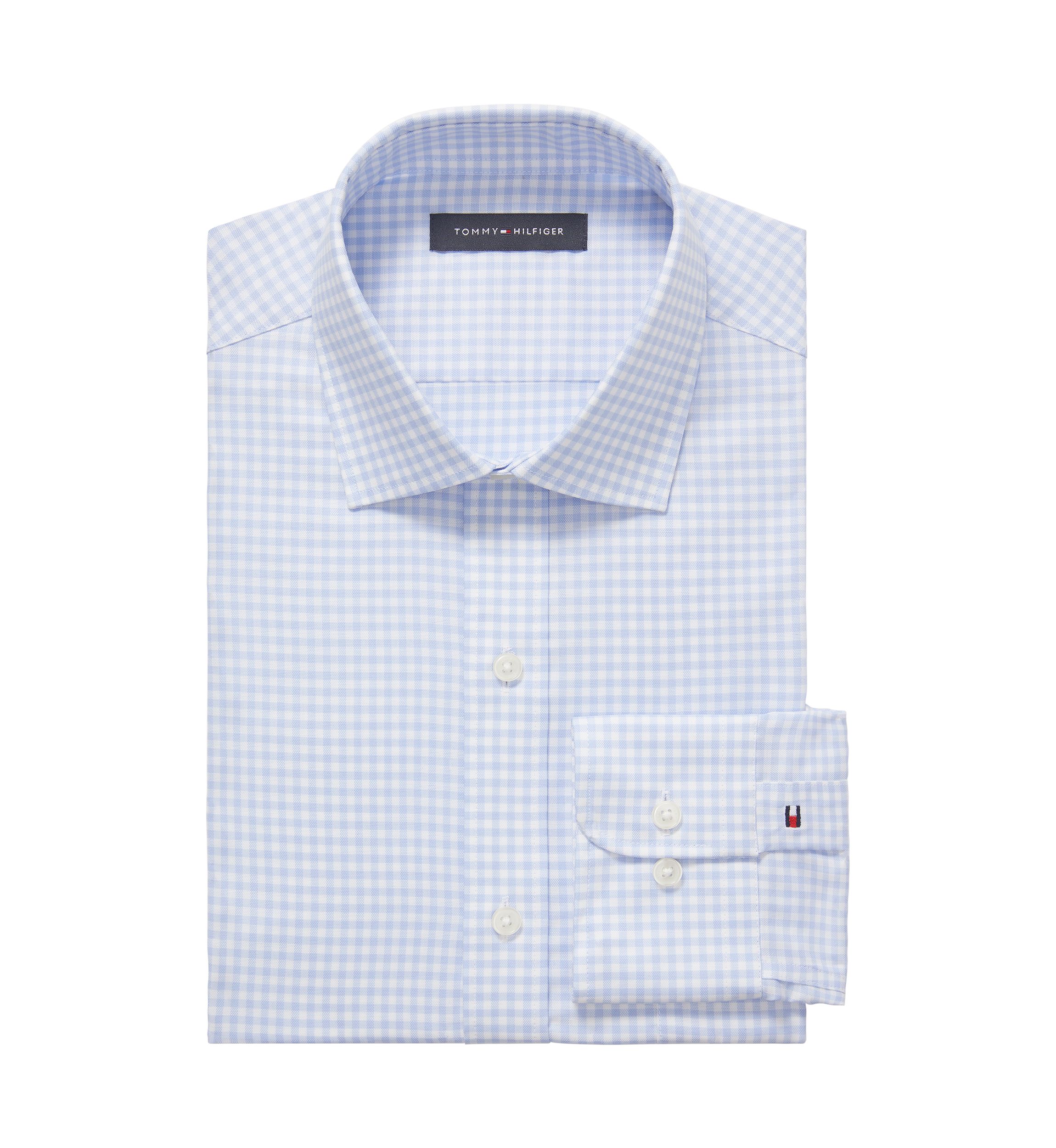 Mens TH Flex Regular Fit Pinpoint Dress Shirt