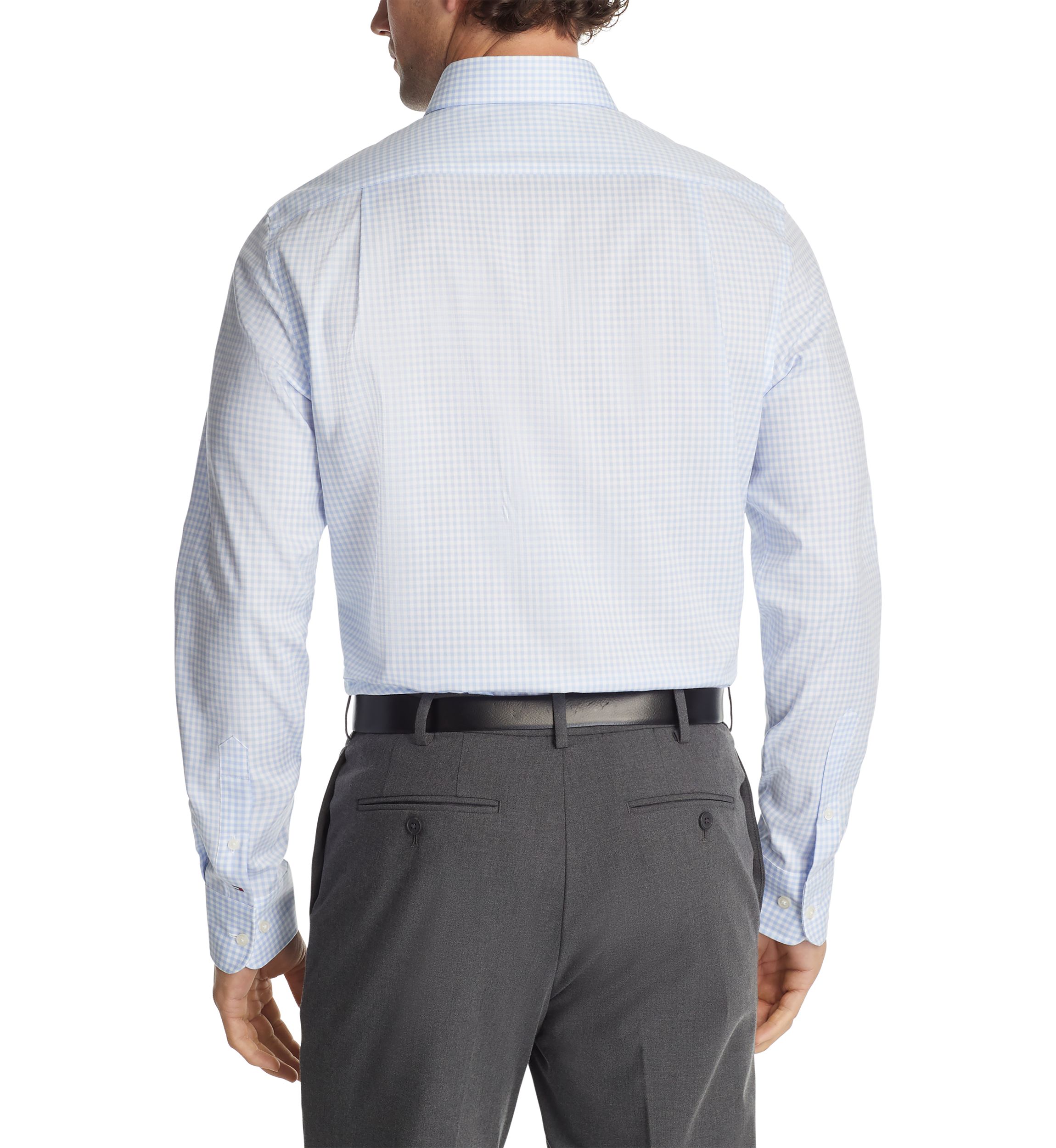 Mens TH Flex Regular Fit Pinpoint Dress Shirt