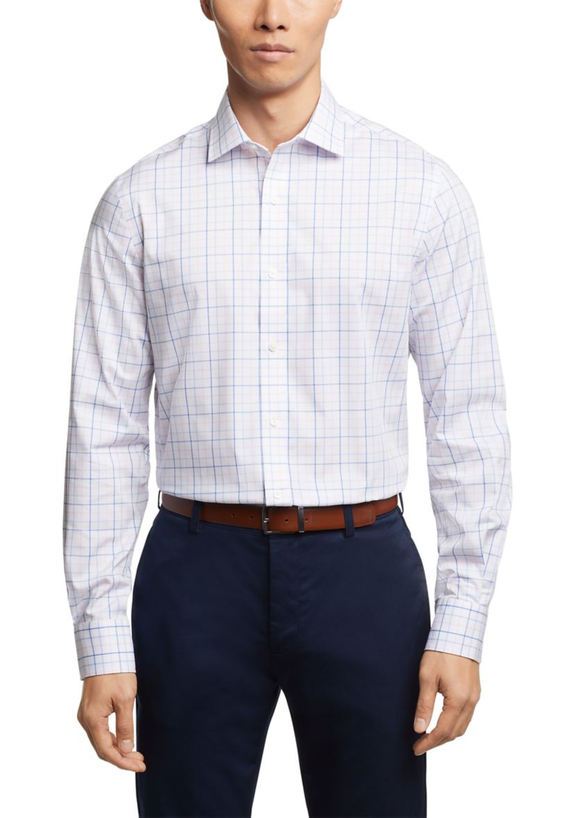Mens TH Flex Regular Fit Twill Dress Shirt