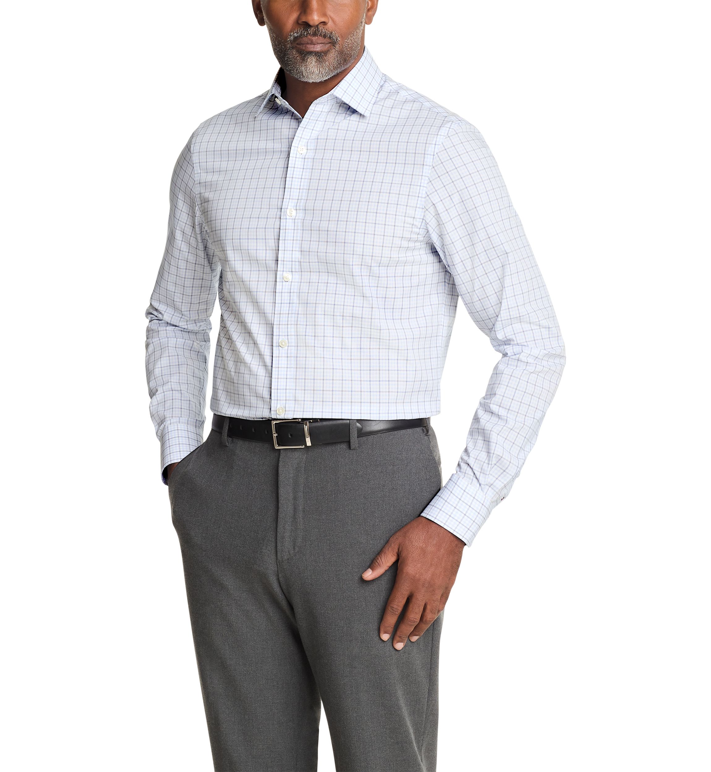 Flex Regular Fit Wrinkle Free Stretch Twill Dress Shirt