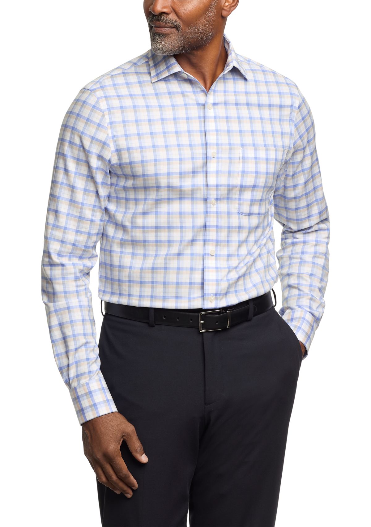  Flex Regular Fit Wrinkle Free Stretch Twill Dress Shirt
