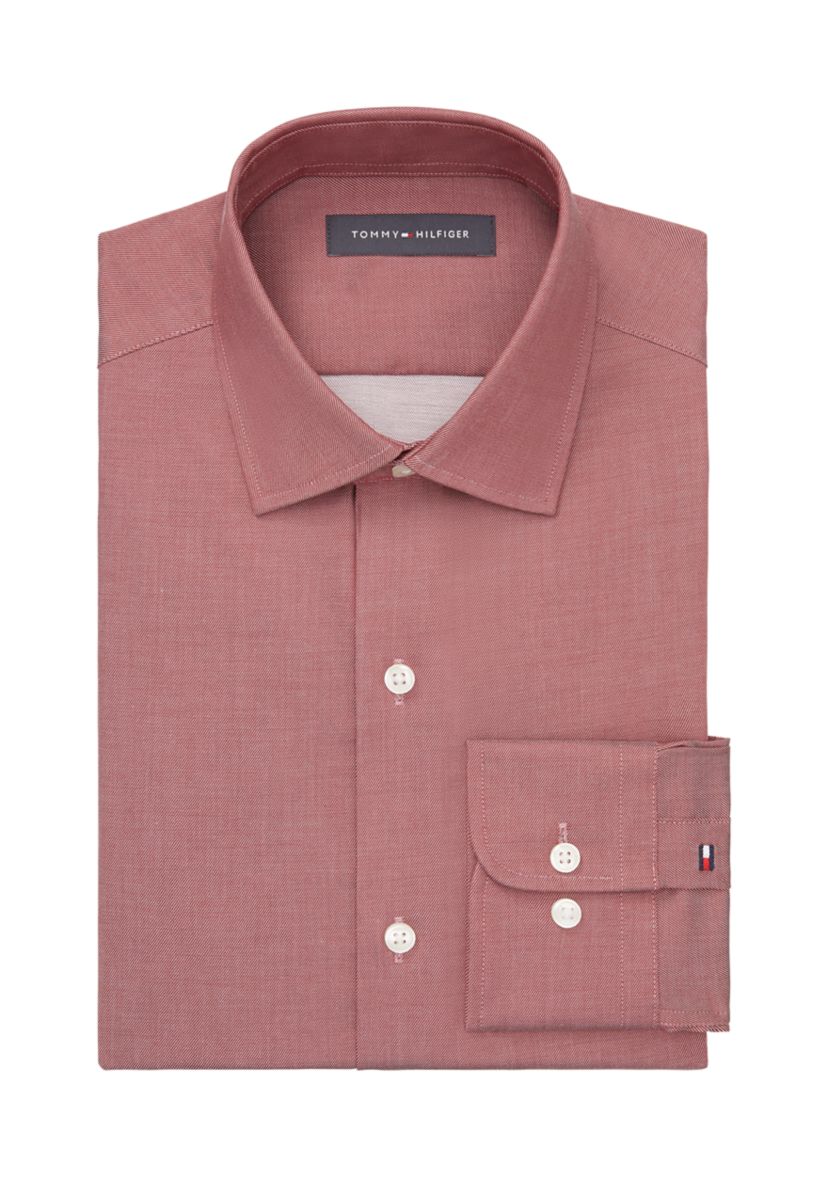 Flex Regular Fit Wrinkle Free Stretch Twill Dress Shirt