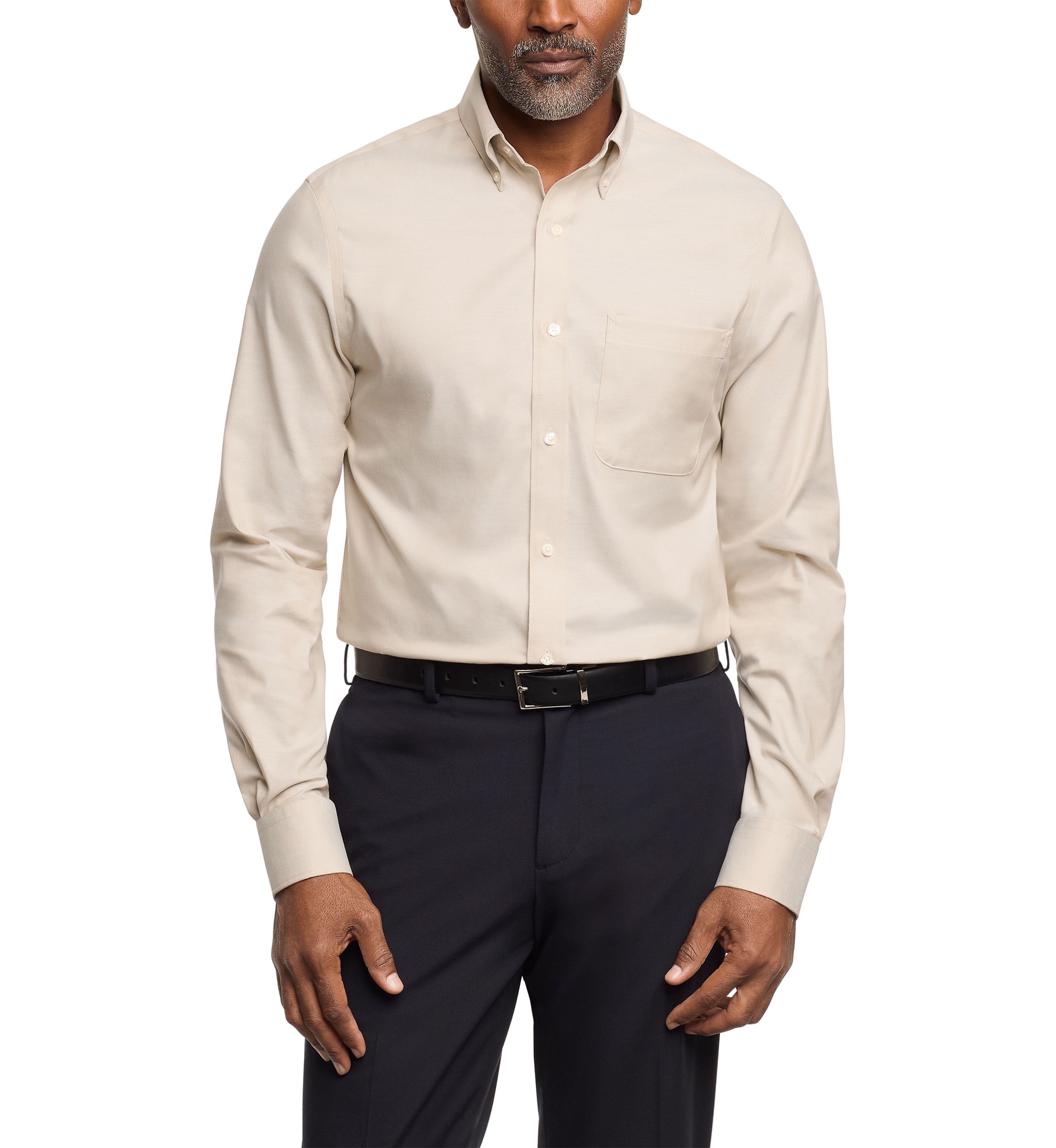 Flex Regular Fit Wrinkle Free Stretch Twill Dress Shirt