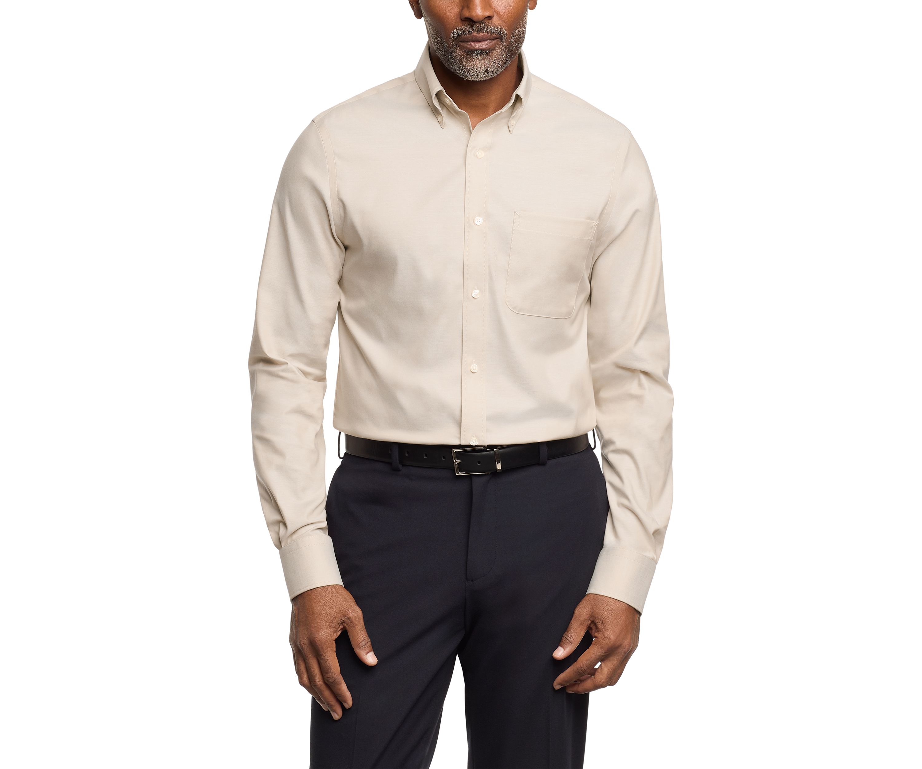 Flex Regular Fit Wrinkle Free Stretch Twill Dress Shirt