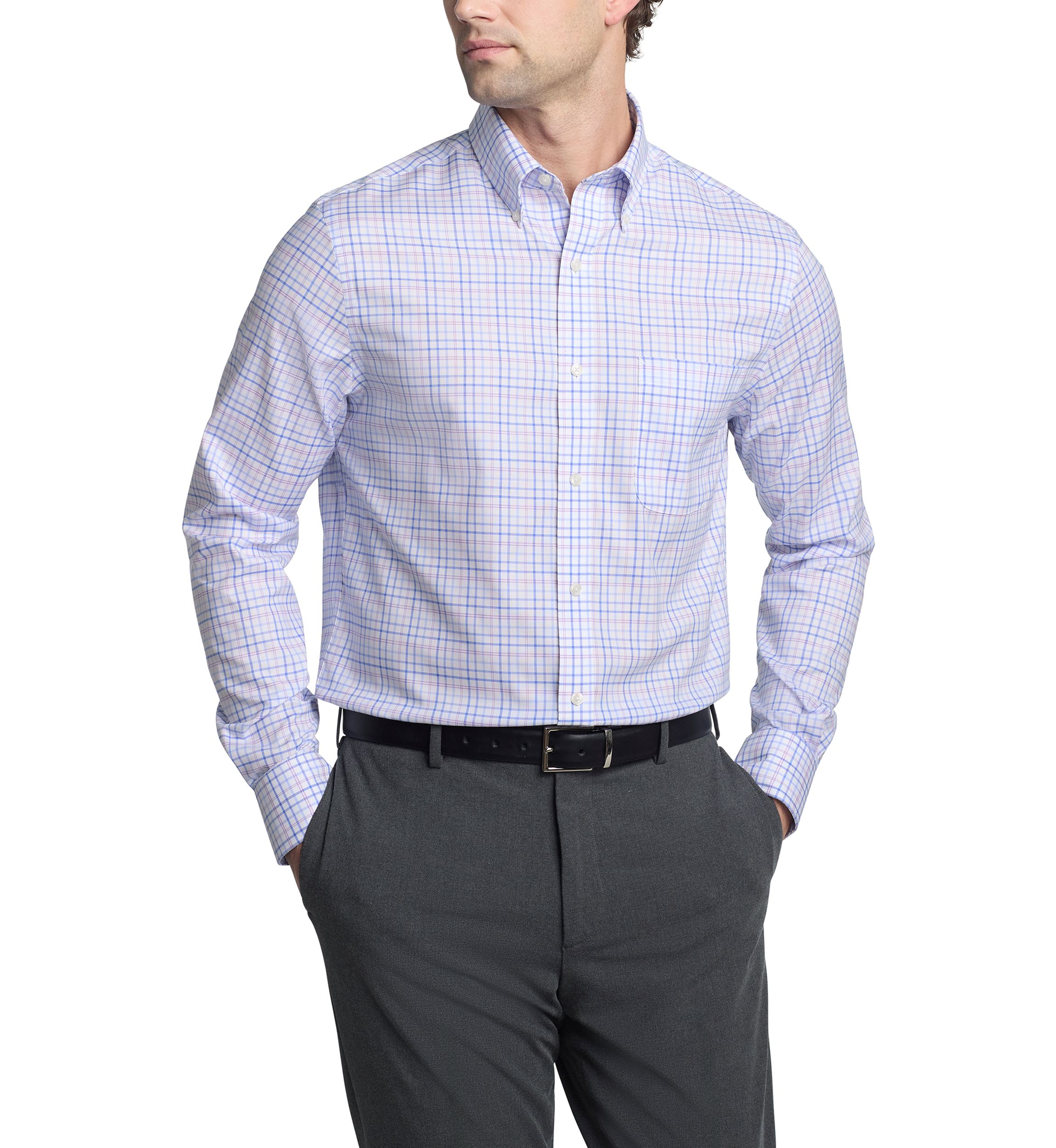 Flex Pinpoint Regular Fit Oxford Dress Shirt