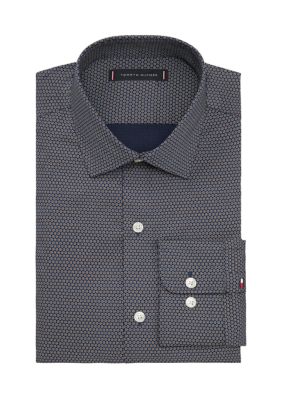 Tommy Hilfiger Men's Regular Fit Flex Twill Dress Shirt, 18 34/35