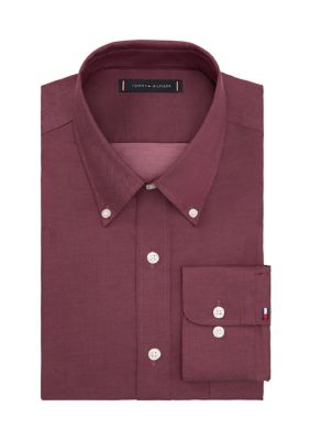Tommy Hilfiger Men's Regular Fit Flex Twill Dress Shirt, 17 34/35