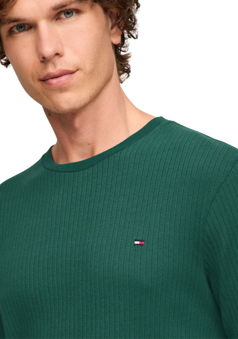 Sueded Rib Sleep Crew Neck Shirt