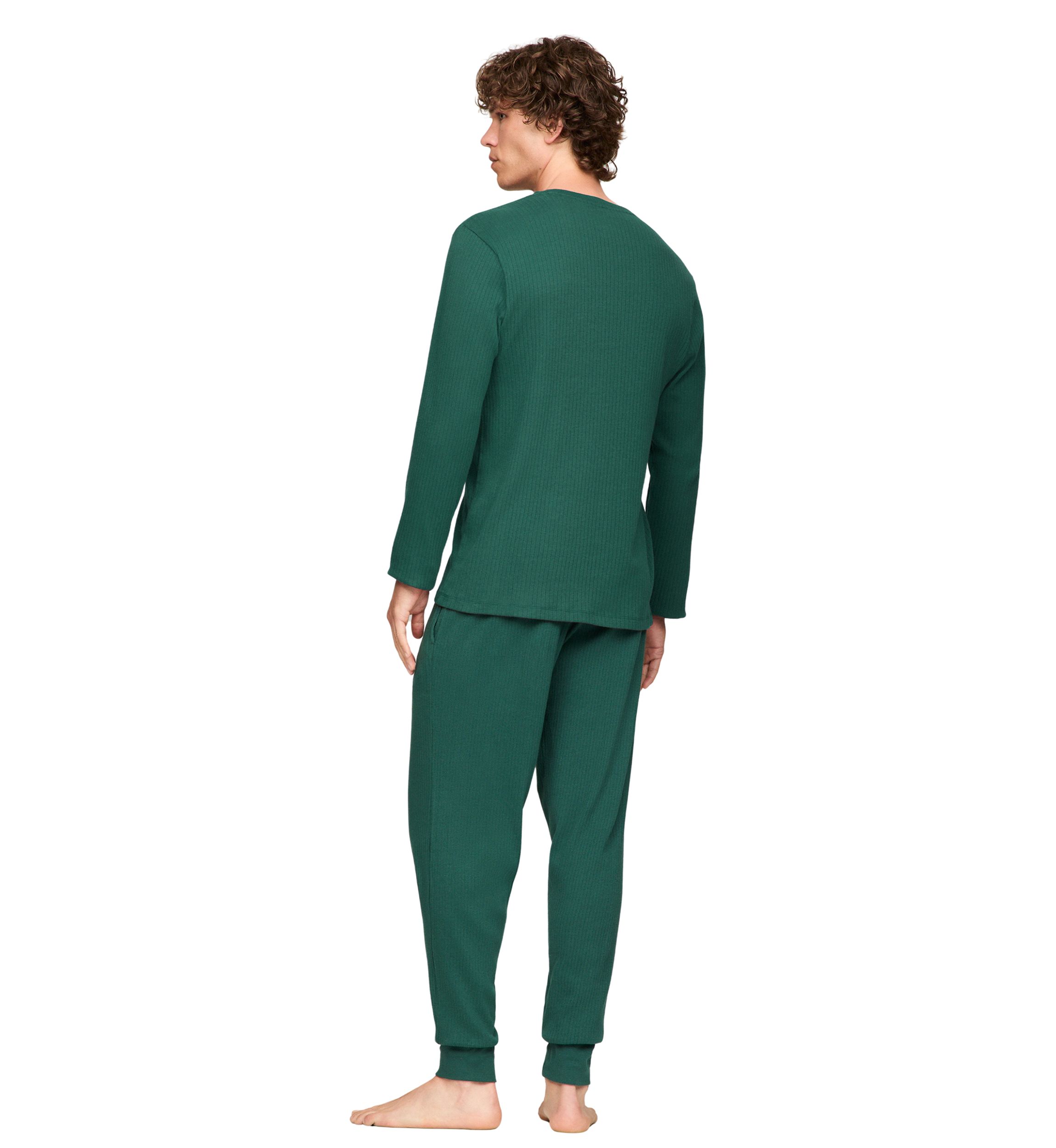 Sueded Rib Sleep Crew Neck Shirt