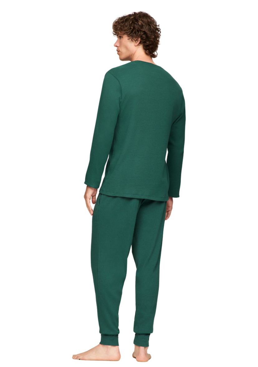 Sueded Rib Sleep Crew Neck Shirt