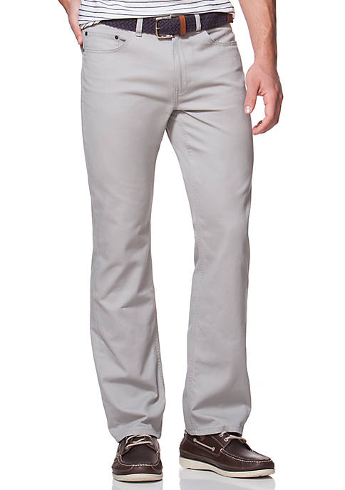 Chaps Straight-Fit 5-Pocket Twill Pants | belk