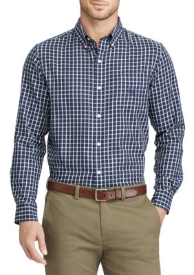 Chaps Big & Tall Checked Twill Shirt | belk