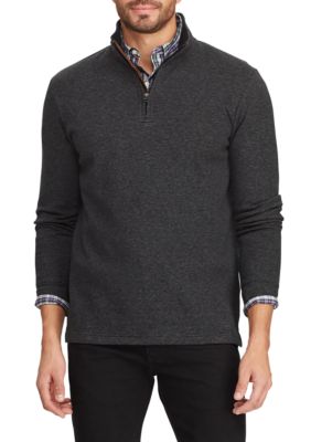 Chaps Men's 1/4 Zip Mock Neck Pullover | belk